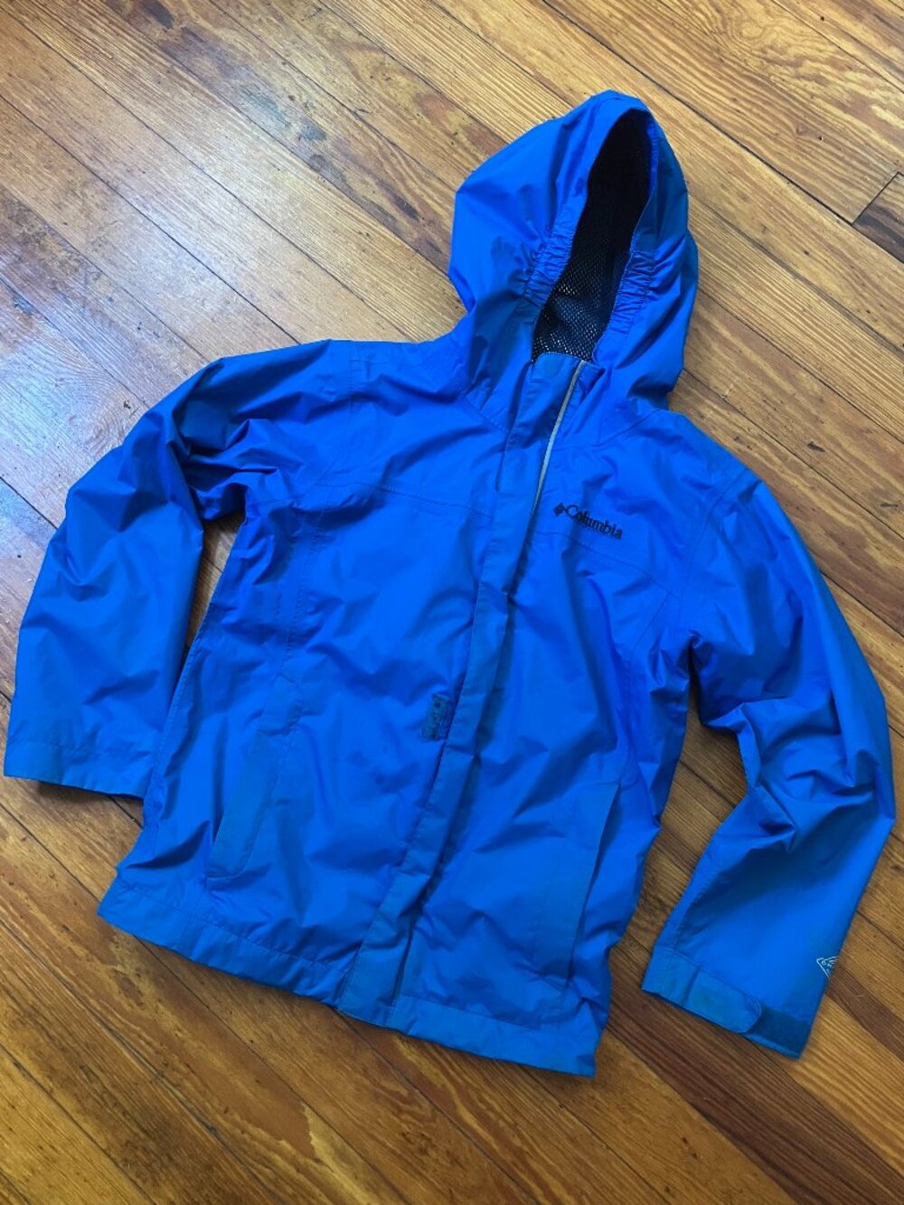 Columbia Kids’ XS Blue Omni-Tech Hooded Windbreaker Jacket